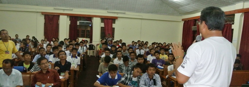  'Fish Diversity and Conservation' yesterday in the Senate Hall of Manipur University, the 16th August in the Inspire Camp sponsored by the Department of Science & Technology, Govt. of India. 